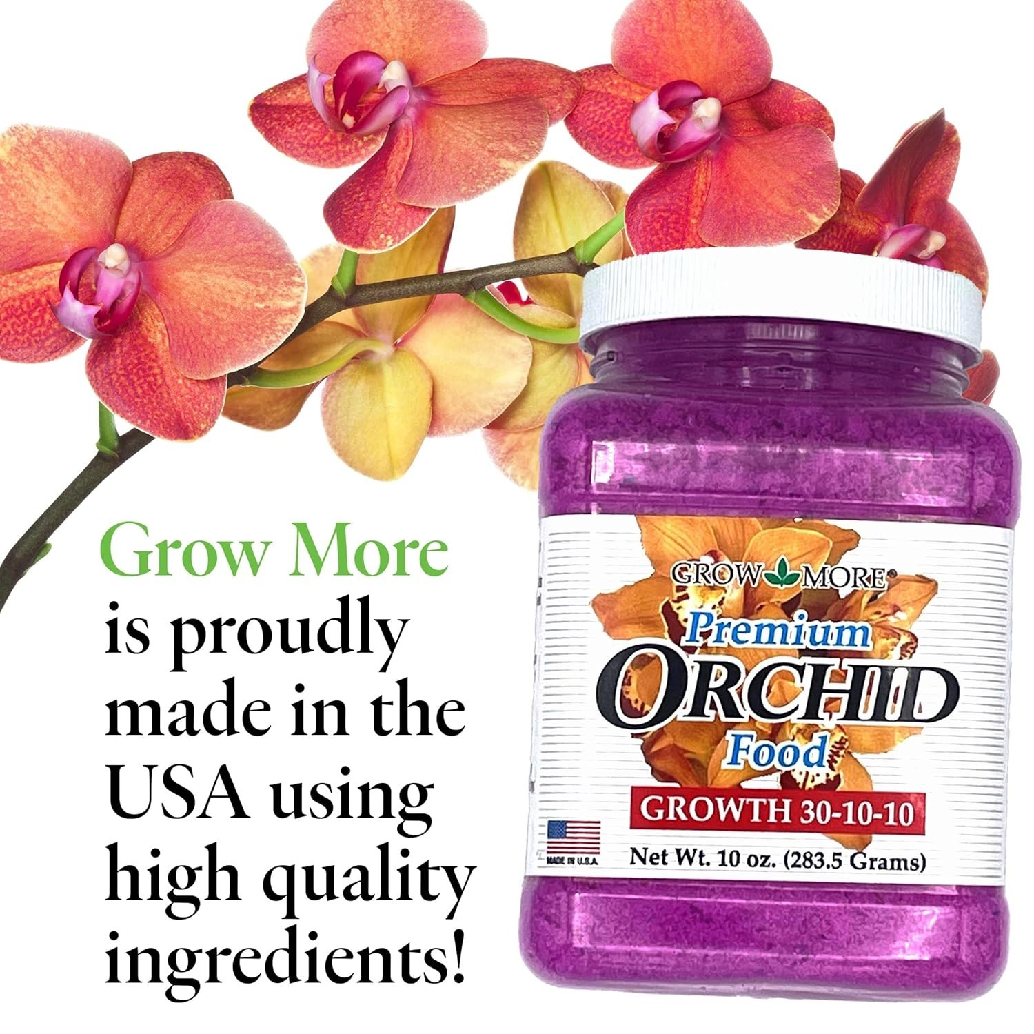 Robust Growth & Vibrant Blooms – 10oz High Nitrogen Orchid Fertilizer 30-10-10