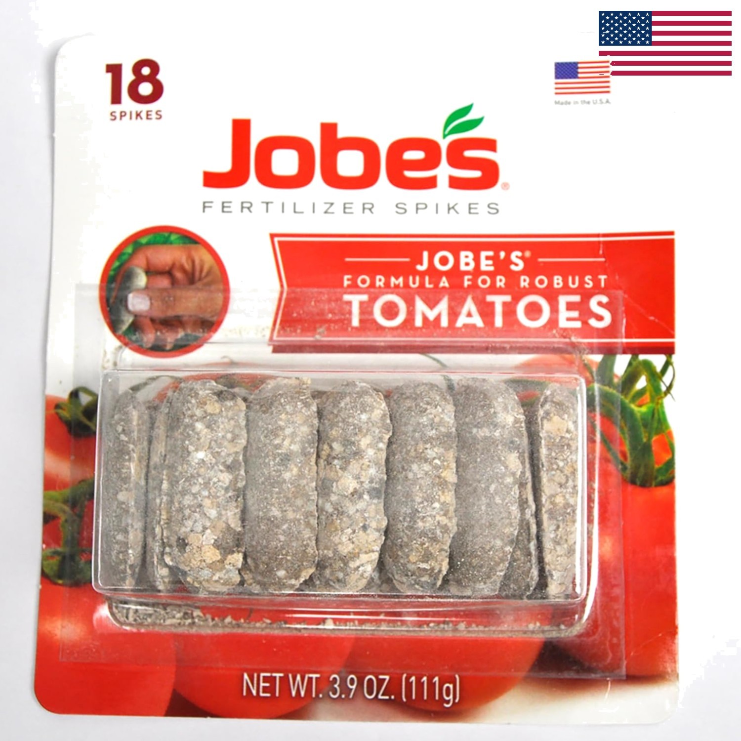 18 Pack of Jobe’s Garden Fertilizer Spikes for Tomatoes – No Mess, All Benefits
