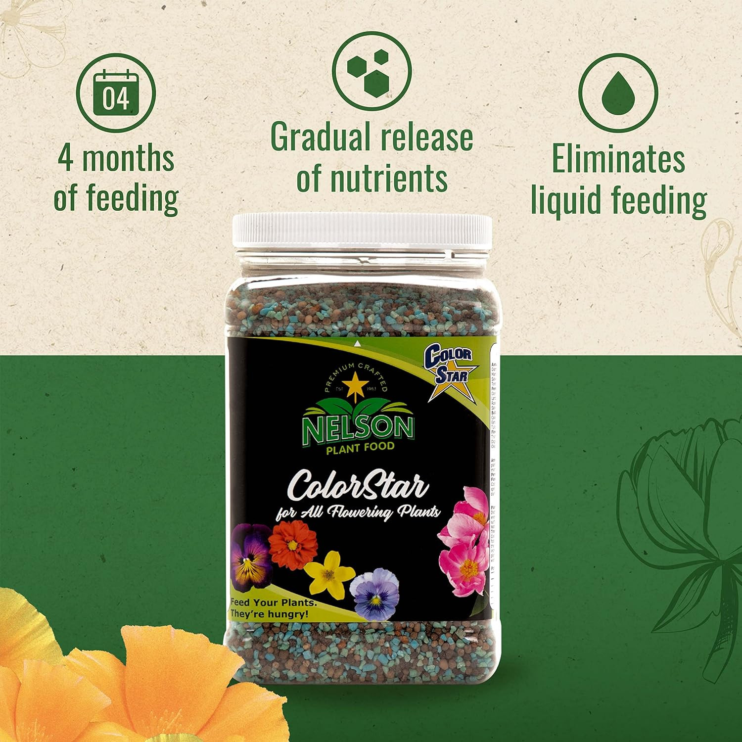 s Colorstar Outdoor & Indoor Plant Fertilizer – Nutrient-Dense Plant Food to Inc