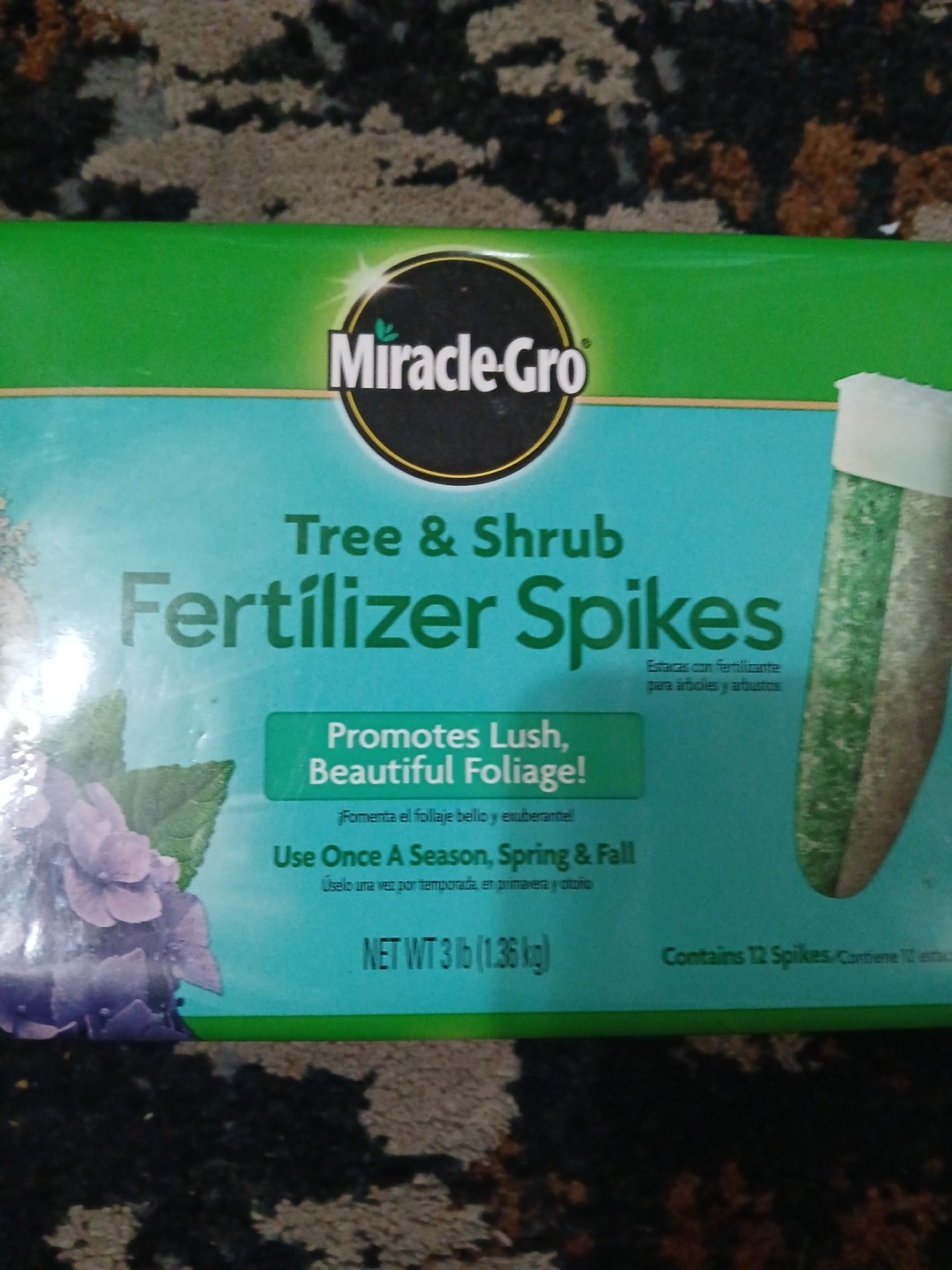 Miracle-Gro Tre & Shrub Fertilizer Spikes 12 Pcs