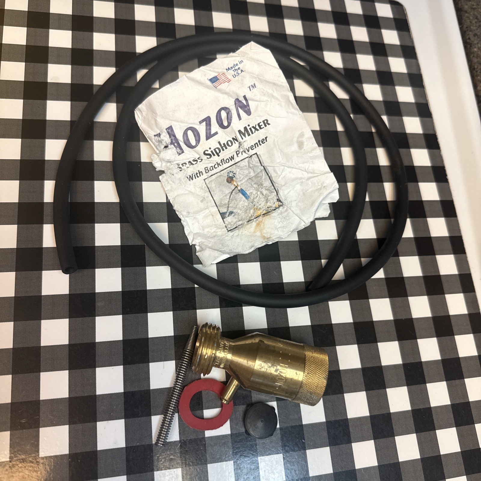 Hozon Injector Brass Siphon Mixer With Backflow Preventer Open Box