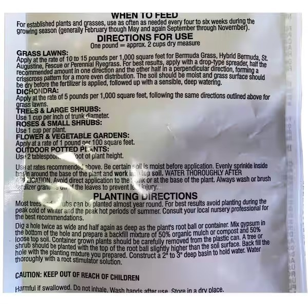 Arizona’s Best 5 lb.. All Purpose Fertilizer use on shrubs,trees,container plant
