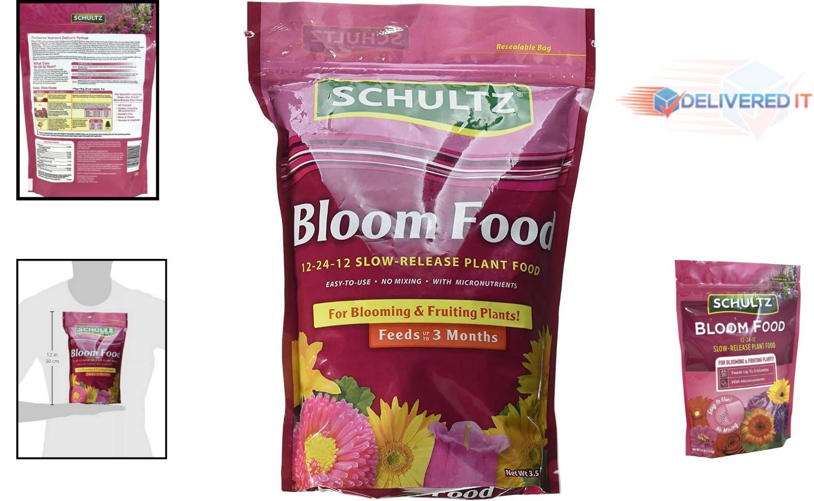 Slow-Release Bloom Fertilizer 3.5 Lb for Roses, Annuals, Perennials