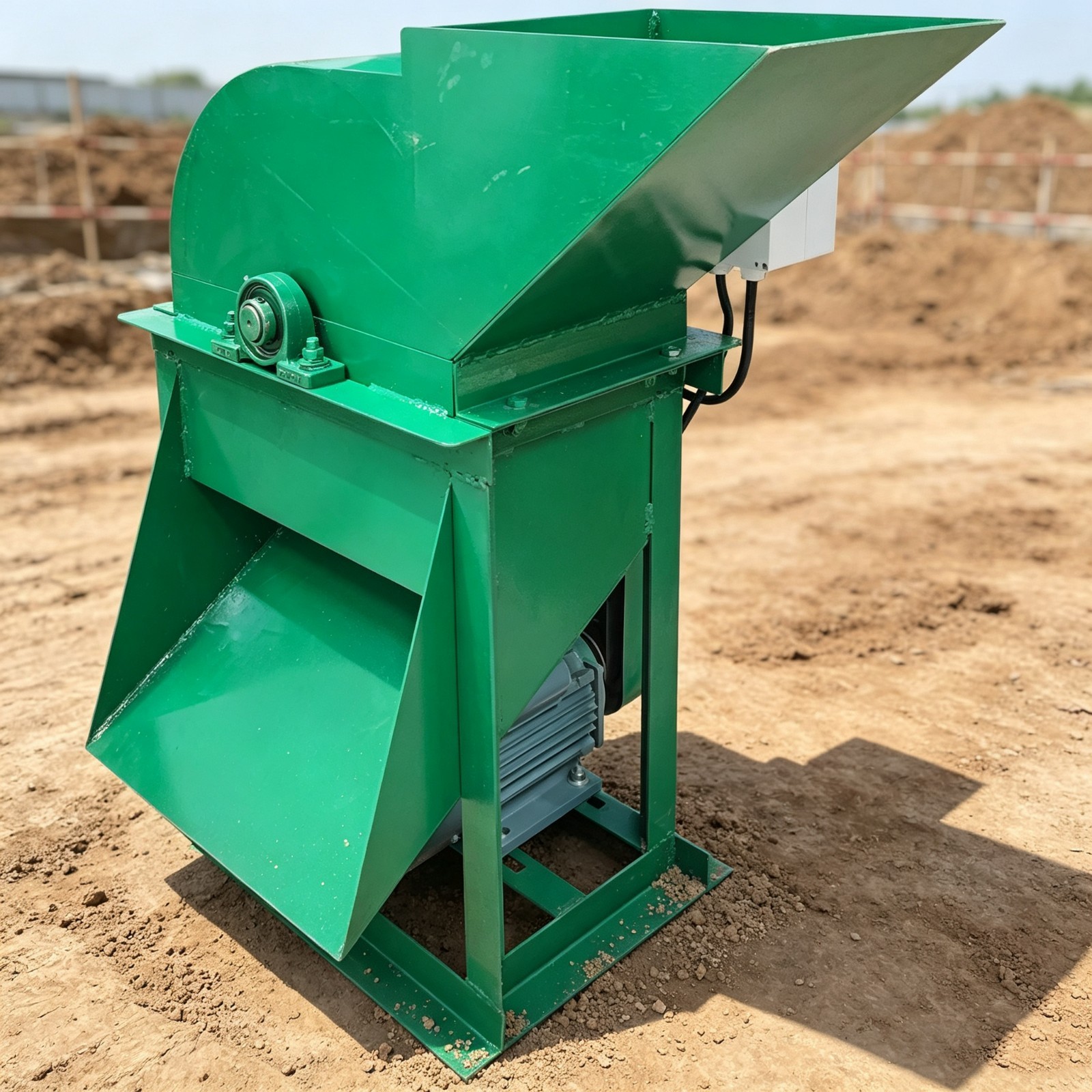 Soil Crusher Organic Fertilizer Pulverizer Crusher 3mm Screen 2800RPM 3KW 220V