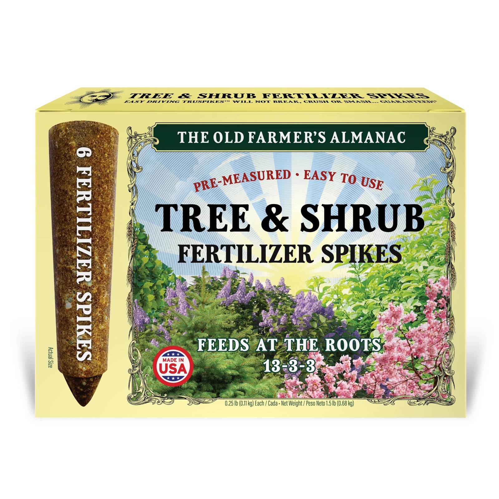 SIMPLYGRO Old Farmer’s Almanac 1.5 lbs. Natural Tree and Shrub Fertilizer Spi…