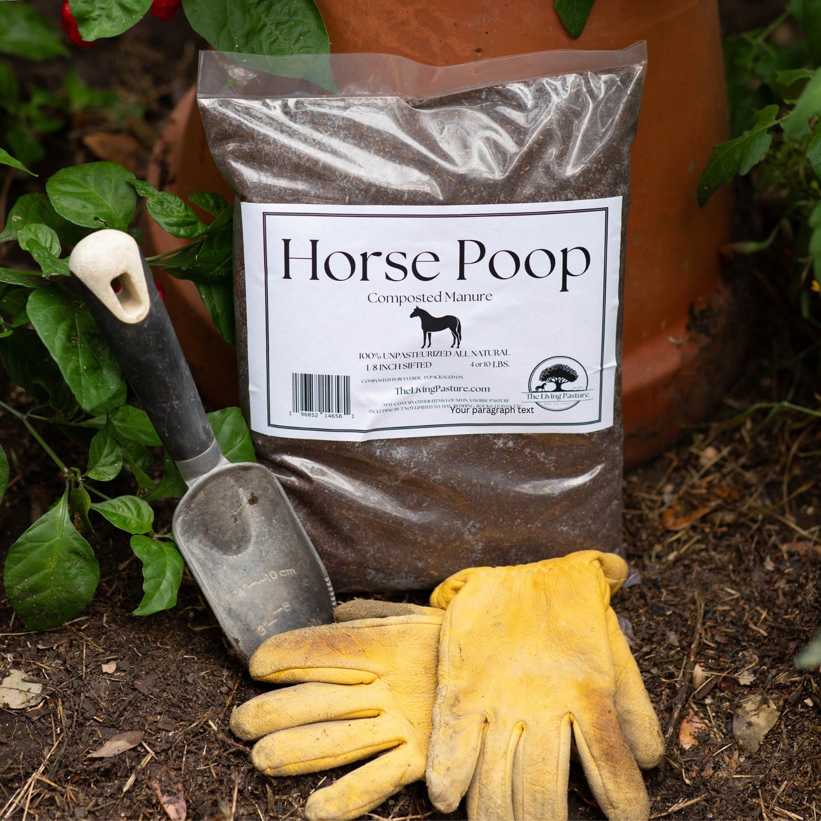 Horse Poop, 100% Natural Aged Unpasteurized Composted Manure and Sifted Premi…