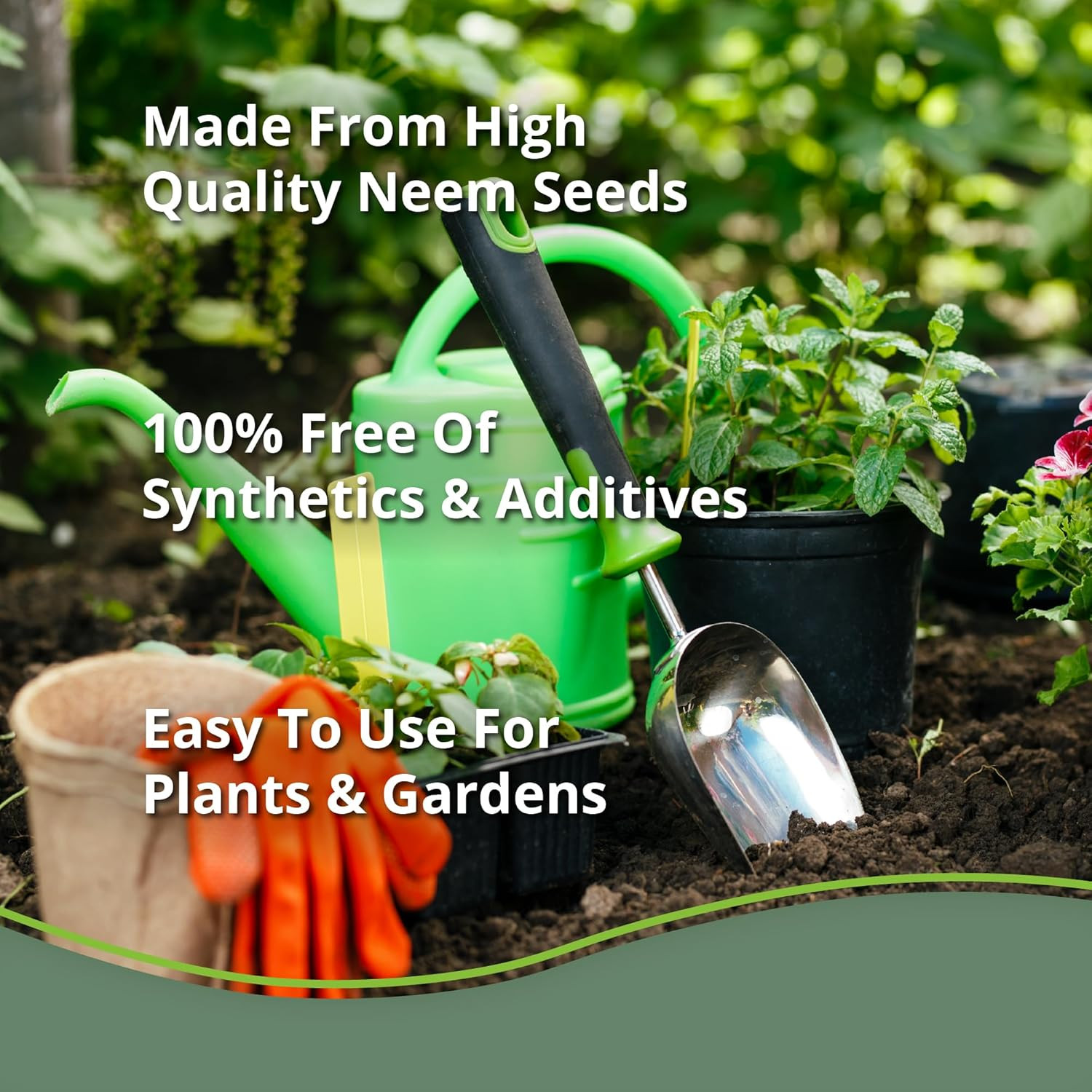 Neem Bliss (1Lb) – Neem Seed Meal – Organic Neem Cake for Plants – Omri-Listed F