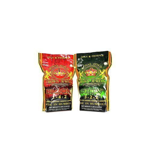 COMBO PACK! Royal Gold Crown Jewels GROW and BLOOM 1x 5lb Bag of Each (2 bags!)