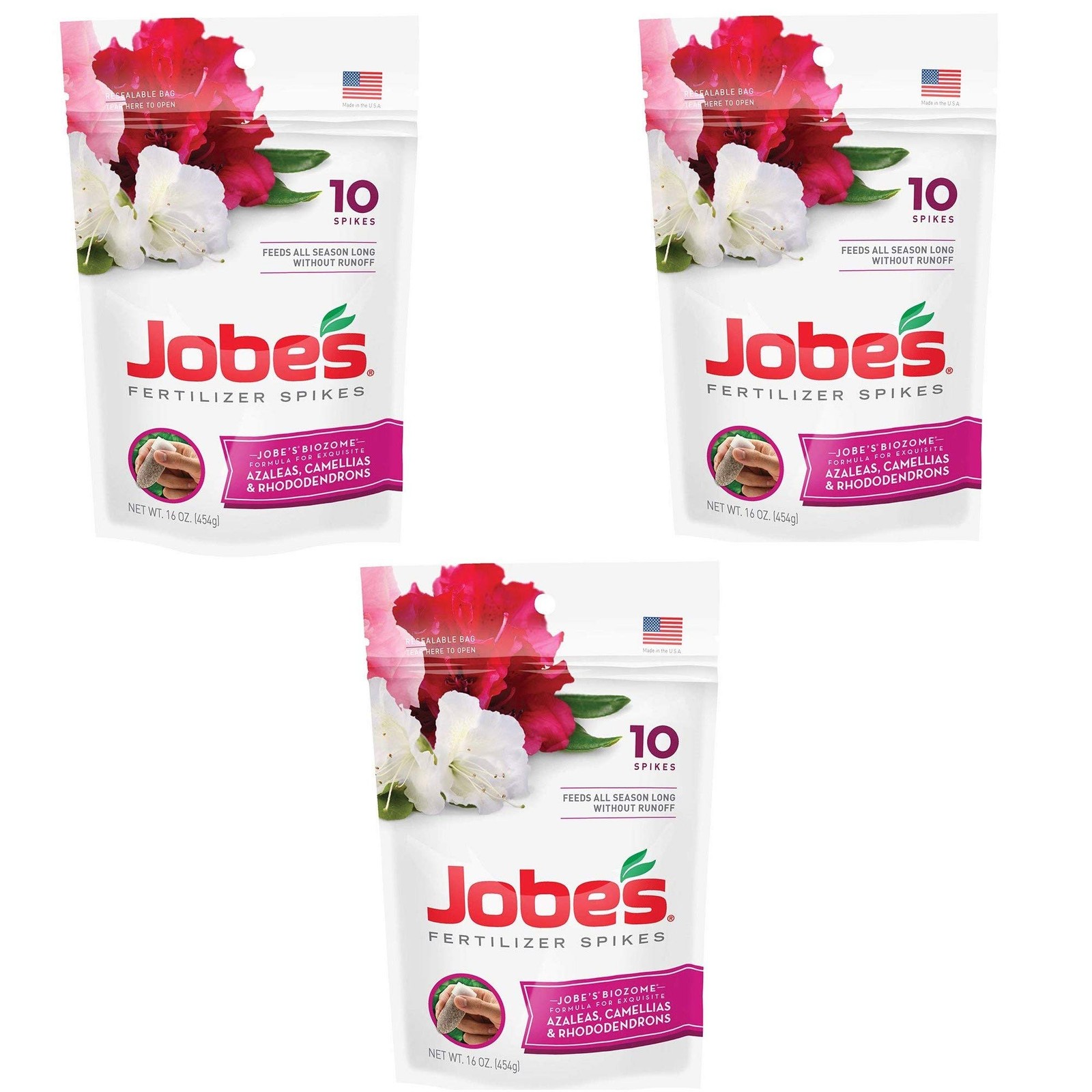 Jobe’s 100046761 Azalea, Camellia & Rhododendron Fertilizer Spikes 9-8-7, 3 P…