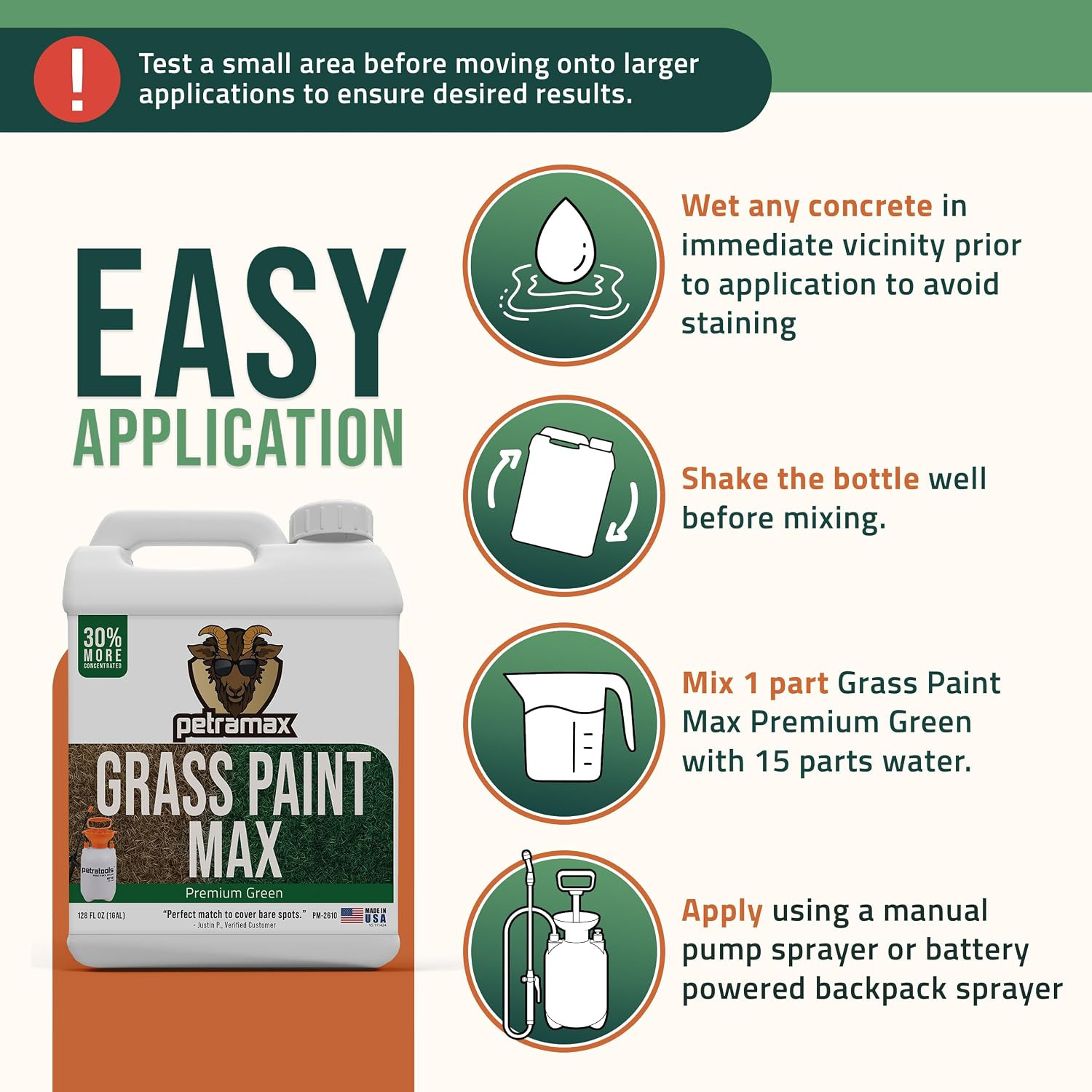 max Max Grass Paint for Lawn – Maintain Perfect Green Grass, Spray for Lawn & Sh