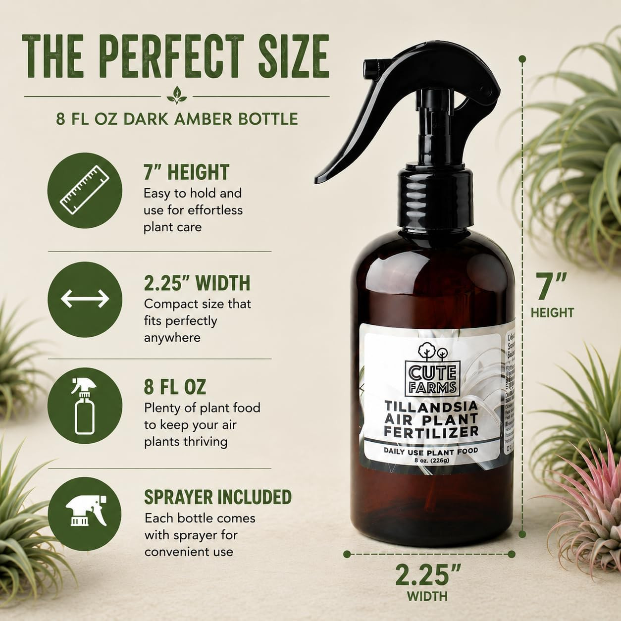 Tillandsia Air Plant Fertilizer | Gentle Daily Use Formula |