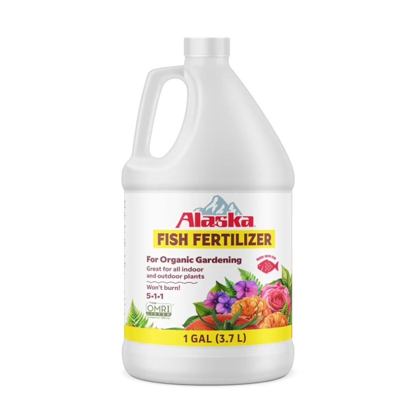 Alaska Fish Fertilizer 5-1-1 Plant Food, 1 gal