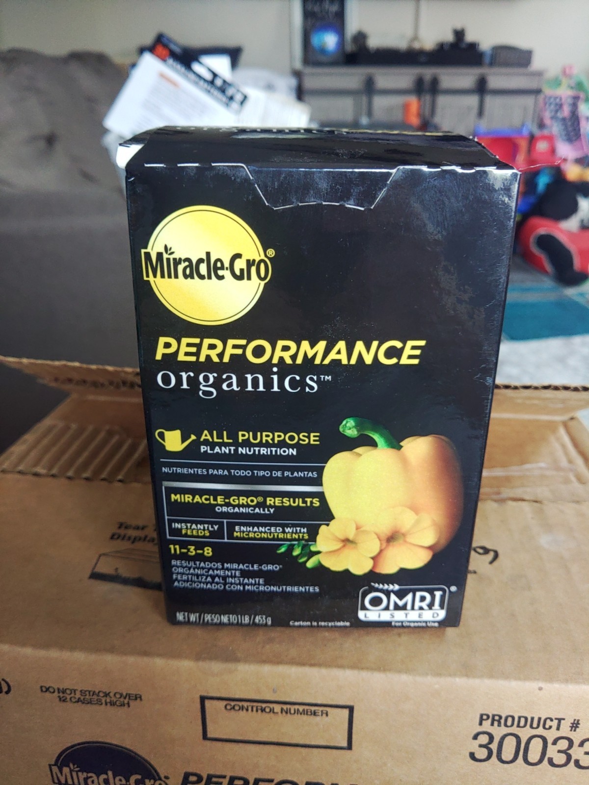 Miracle-Gro Performance Organics ALL PURPOSE Plant Food Fertilizer 1lb 11-3-8