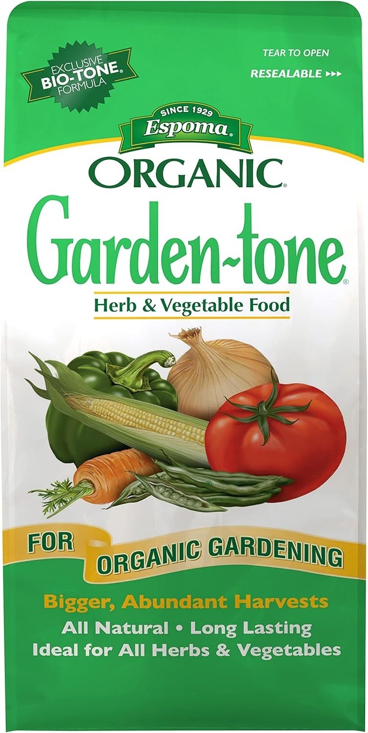Garden-Tone 4 lb Organic 3-4-4 Fertilizer for Robust Vegetables & Herbs Growth