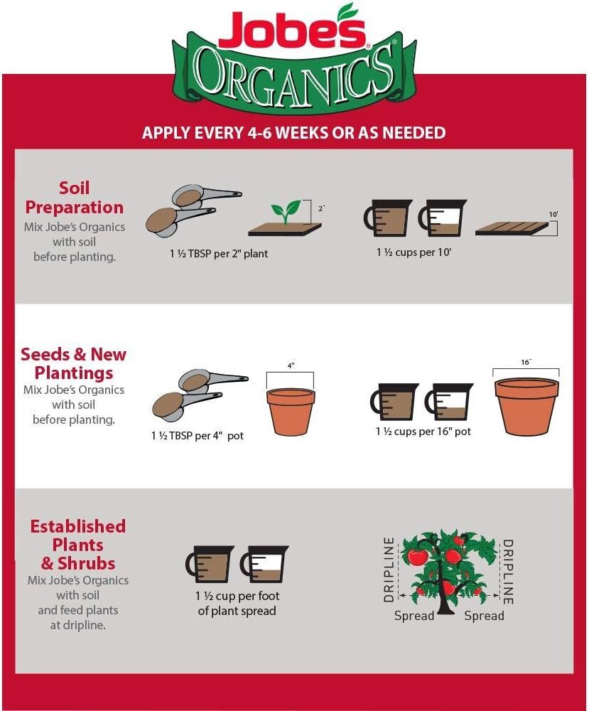 Jobe’s 09026 4 lb Organic Vegetable & Tomato Plant Food Garden Fertilizer