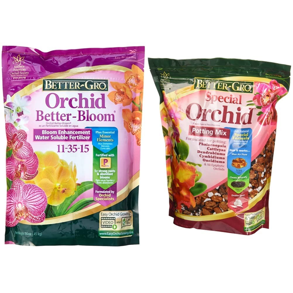 Sun Bulb Company 8305 Better Gro Orchid Plus Bloom Booster Fertilizer, 16-Ounce