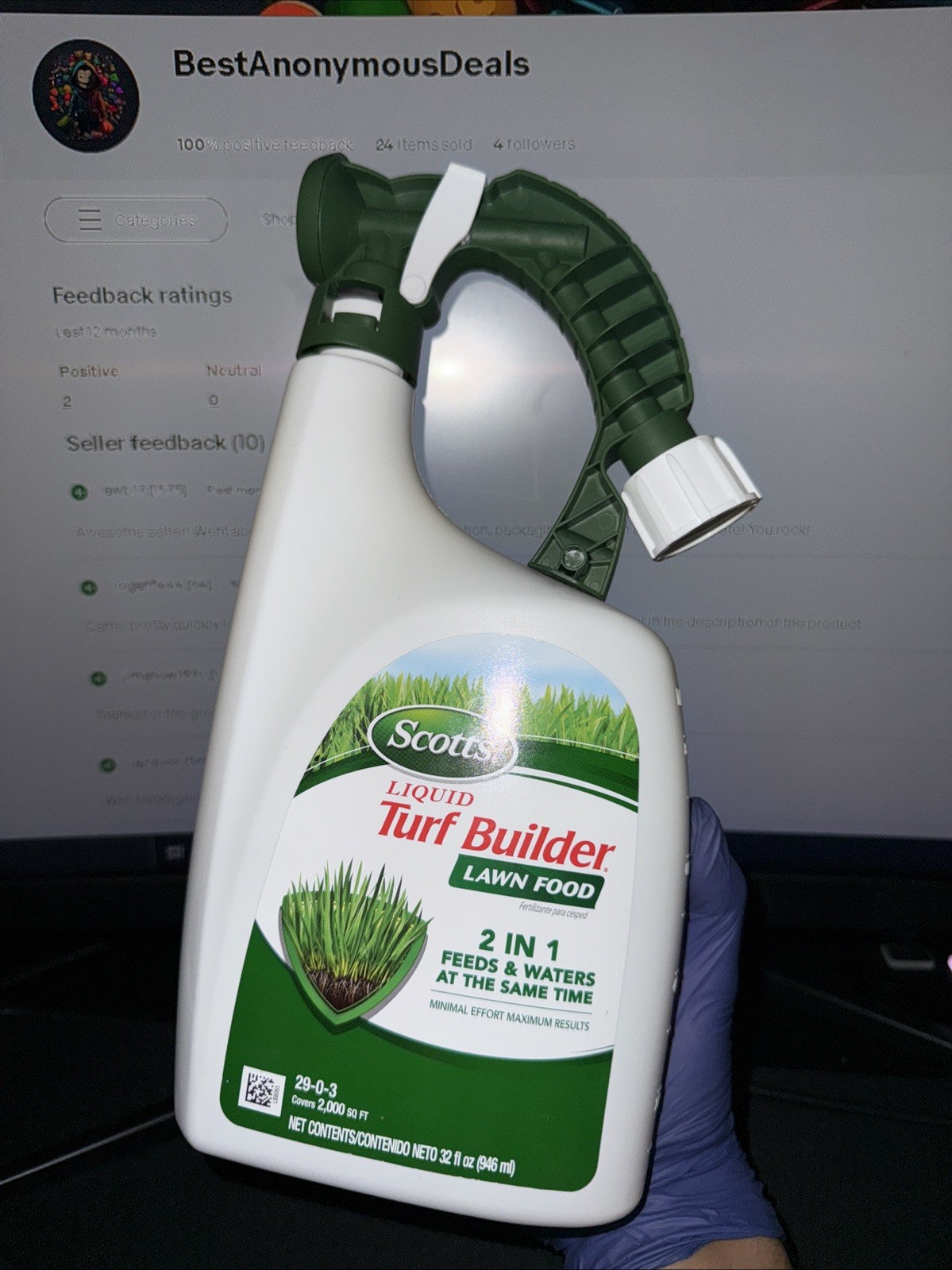 Scotts Liquid Turf Builder Lawn Food Fertilizer