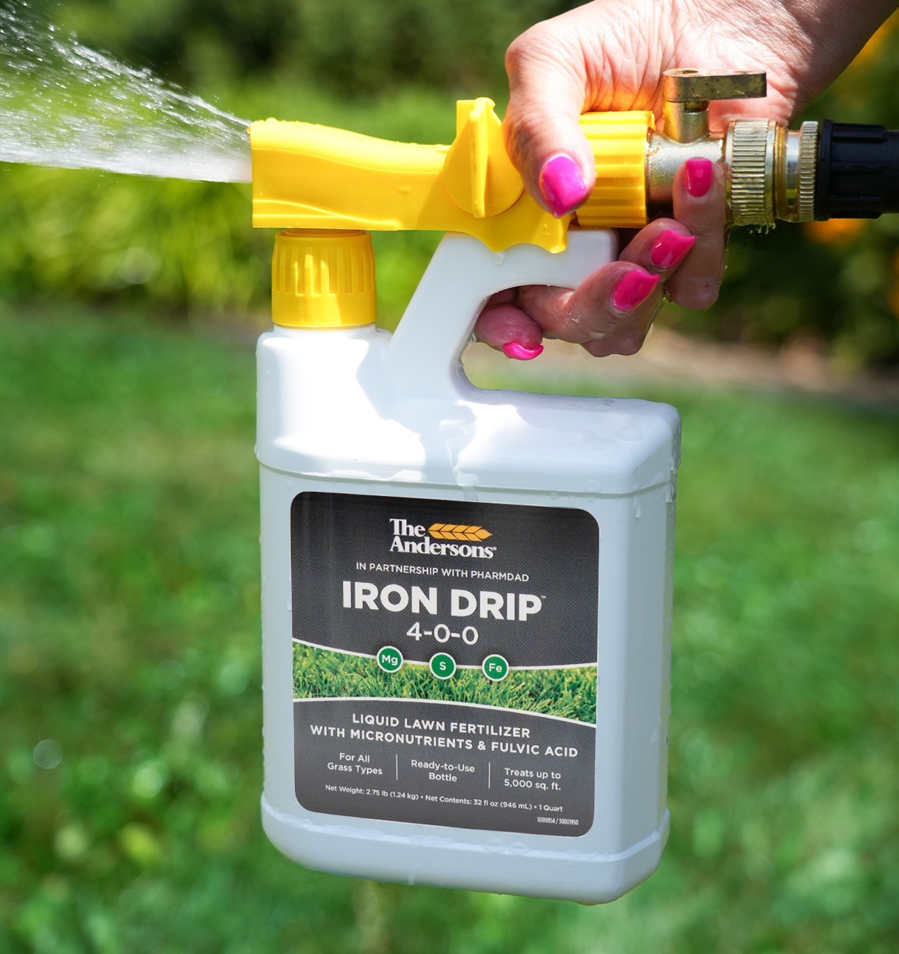 The Andersons Iron Drip 4-0-0 Liquid Lawn Fertilizer with Micronutrients and Ful