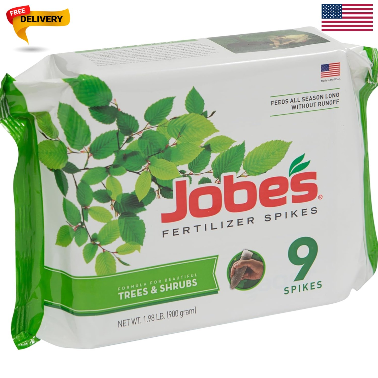Jobe’s Slow Release Tree and Shrub Fertilizer Spikes, Easy Plant Care for Oak…
