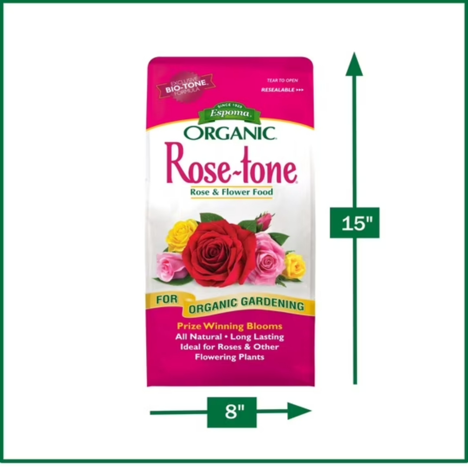 Espoma Organic Rose-Tone Plant Food 8 lb – 4-3-2 Natural Fertilizer – NEW