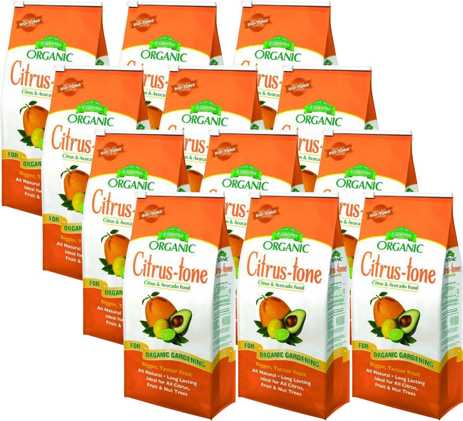 Espoma CT4 Citrus-Tone Citrus Food, 5-2-6, 4-Lb, Pack of 12