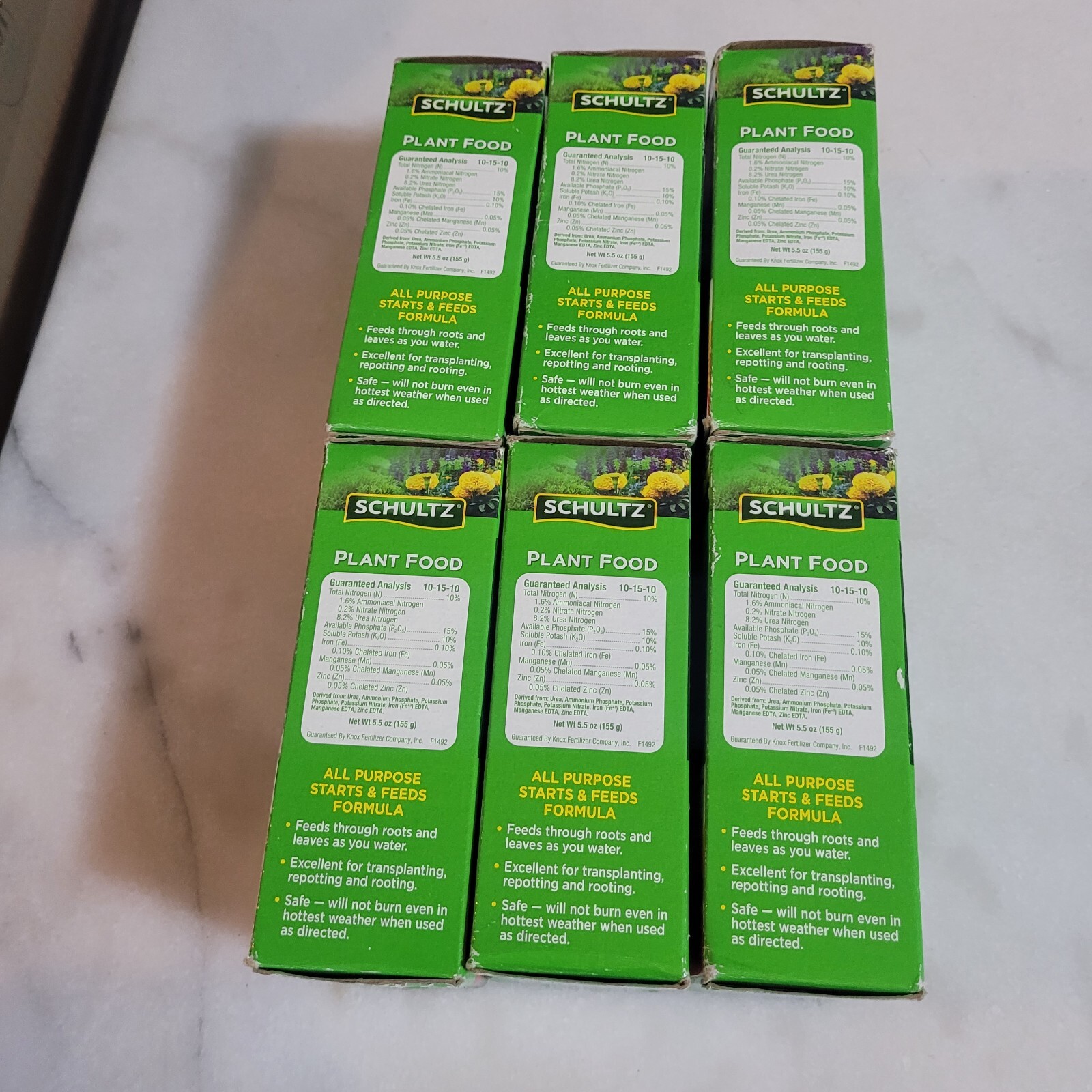 6 Pack Of Schultz All Purpose Liquid Plant Food 10-15-10 4 oz Each
