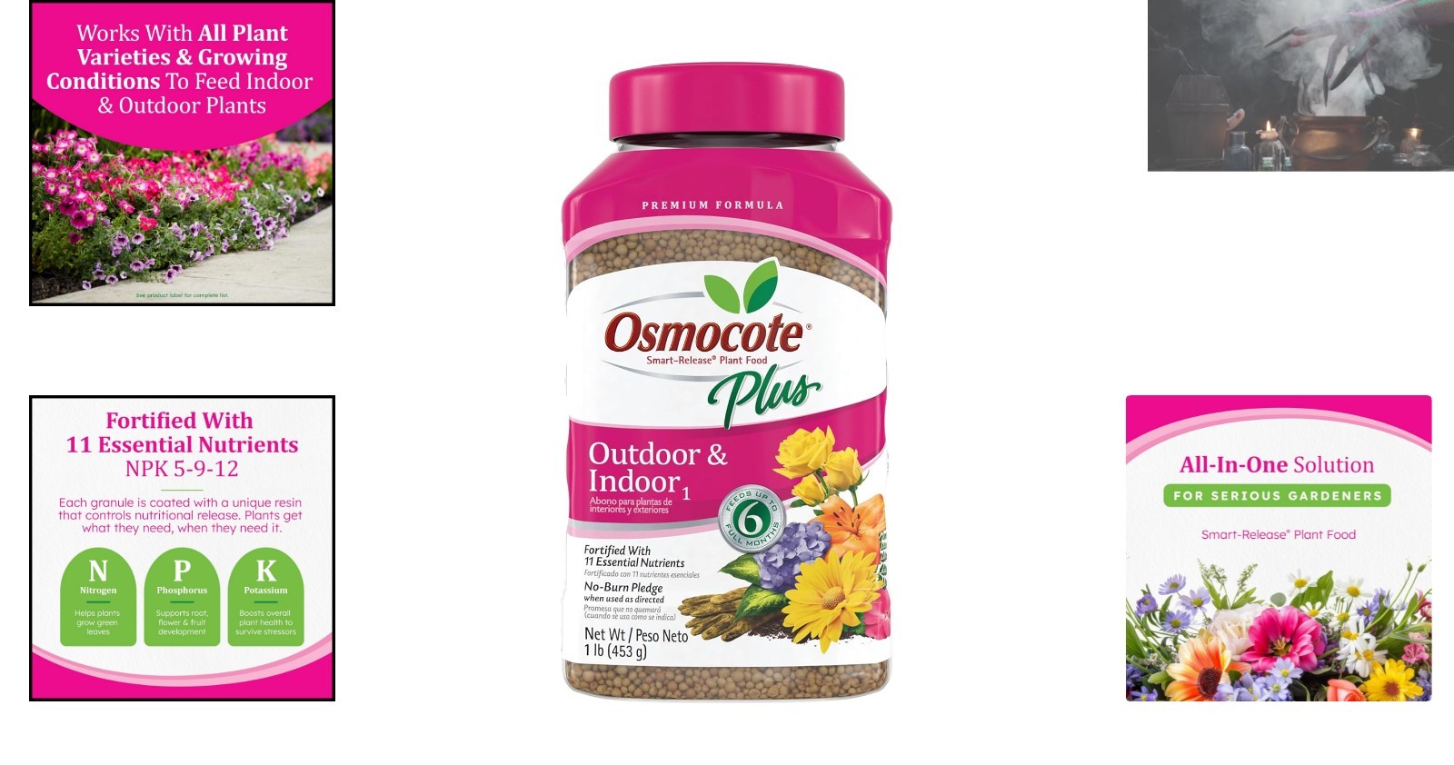 Granular Plant Fertilizer for Indoors & Outdoors – Covers up to 37 sq. ft. Area