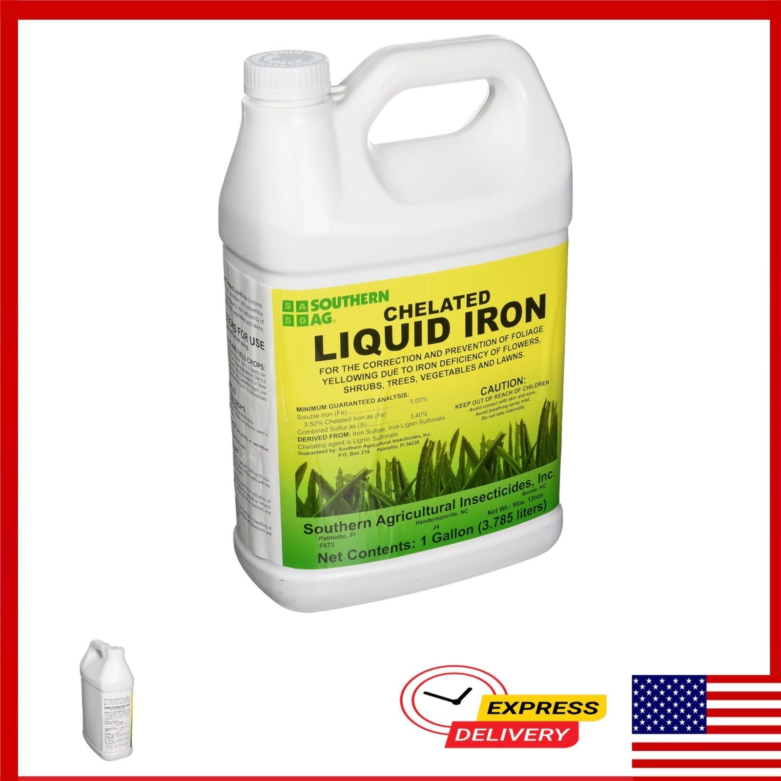 Southern Ag Chelated Liquid Iron Fertilizer – 1 Gallon