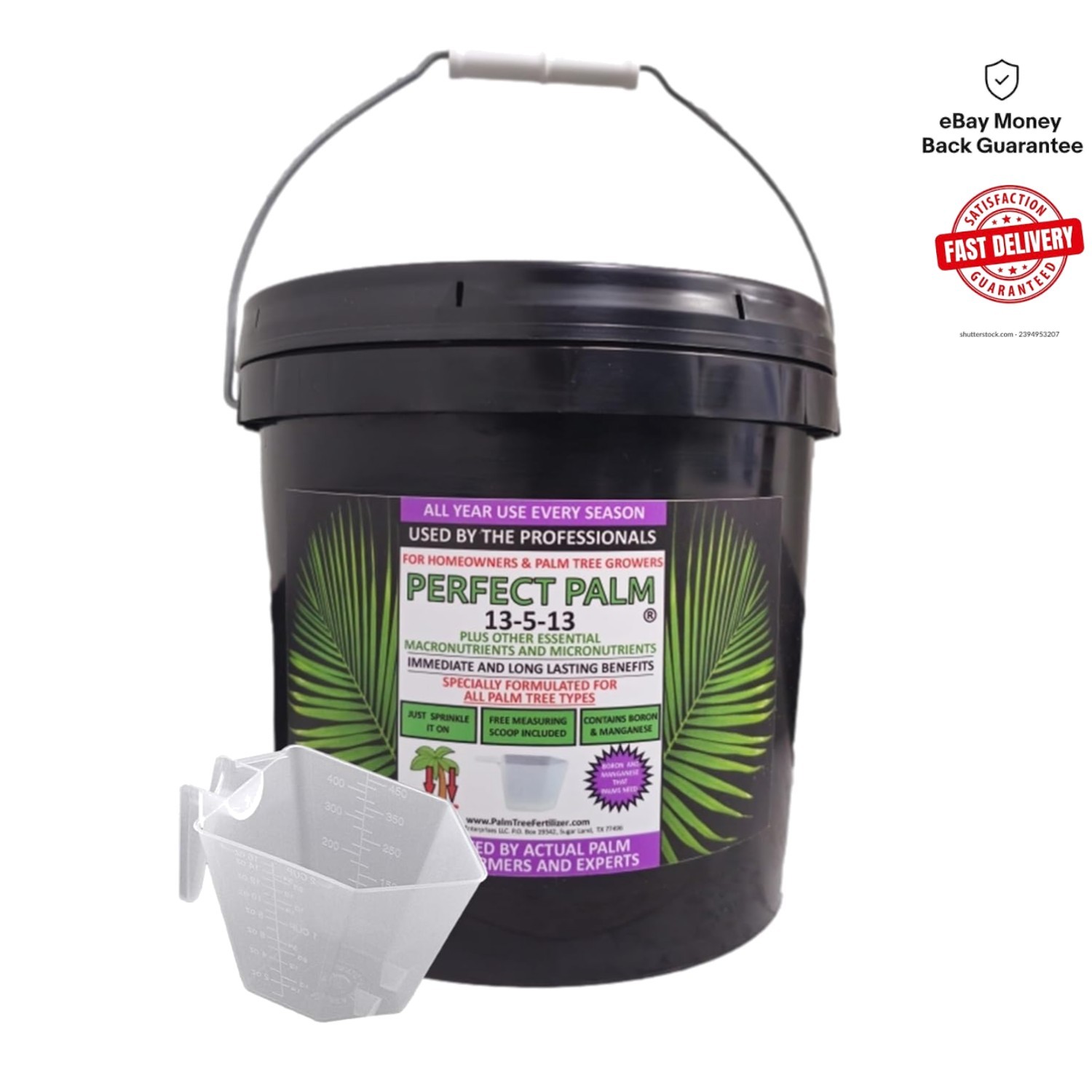 14 LB Dual Action Palm Tree Fertilizer with Measuring Scoop – Easy Application
