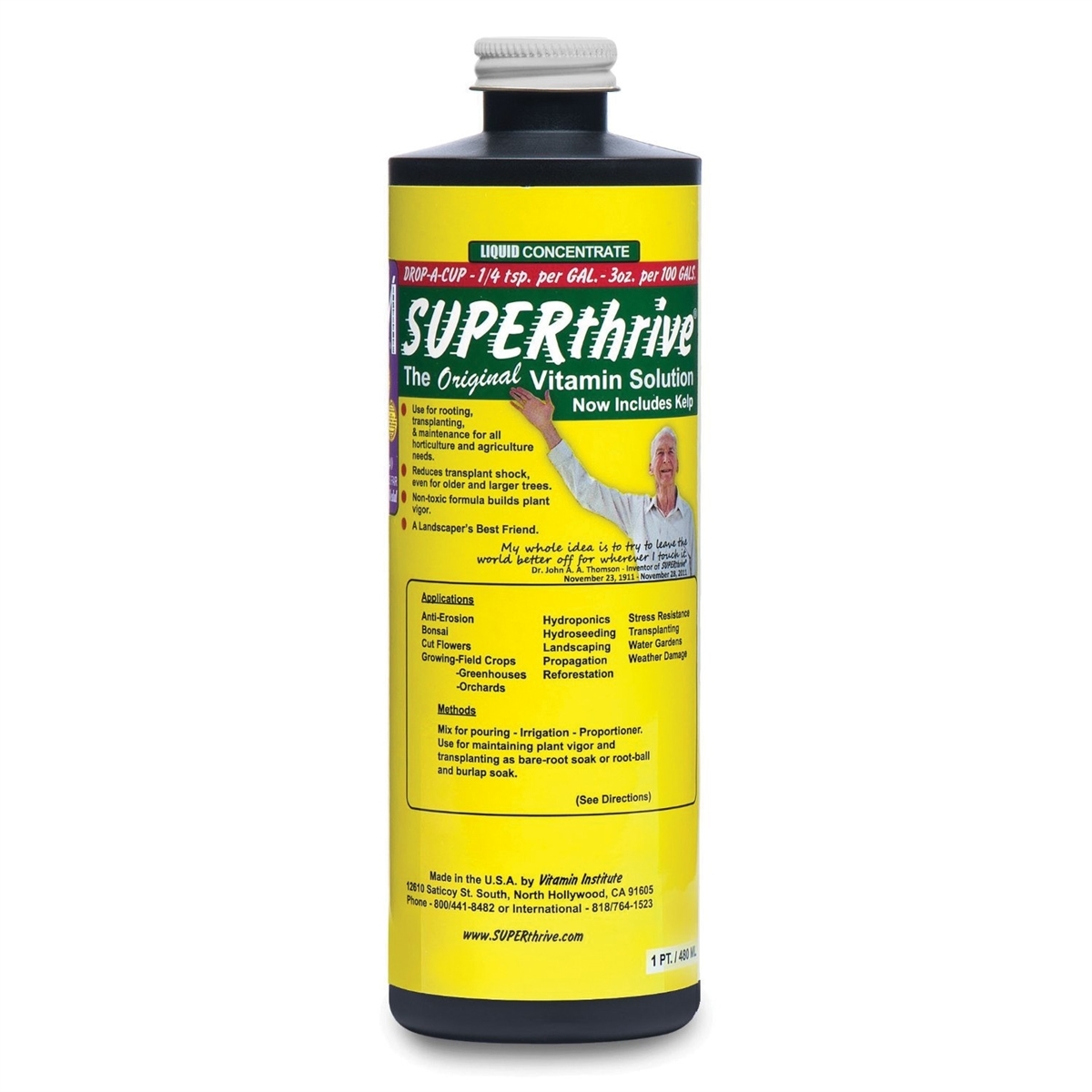 Superthrive Hydroponic Liquid Vitamin Solution – Pint
