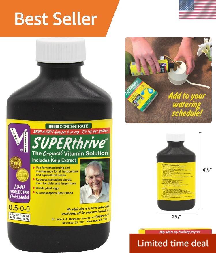Super Concentrated Vitamin Solution – 4 fl. oz. for All Greenery Needs