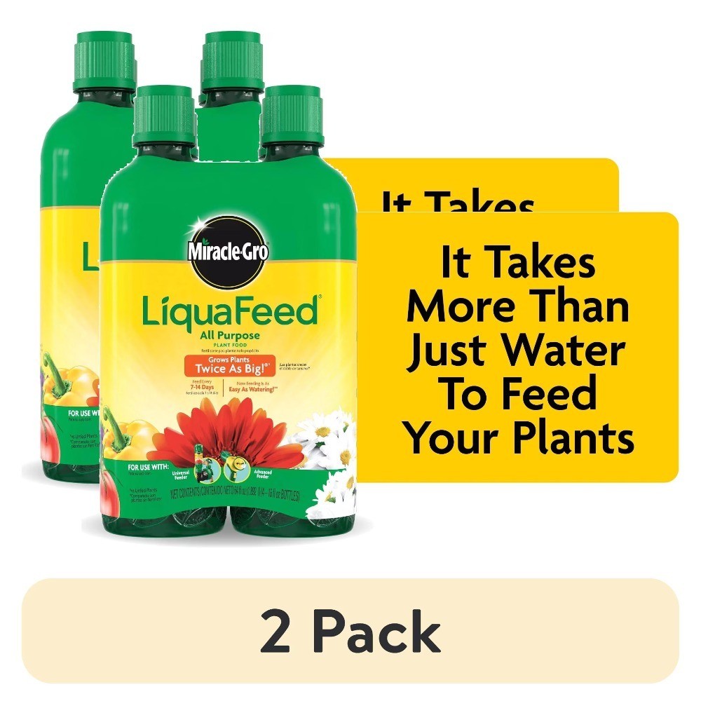 (2 pack) Liquafeed All Purpose Plant Food Refill, 16 oz., 4-Pack