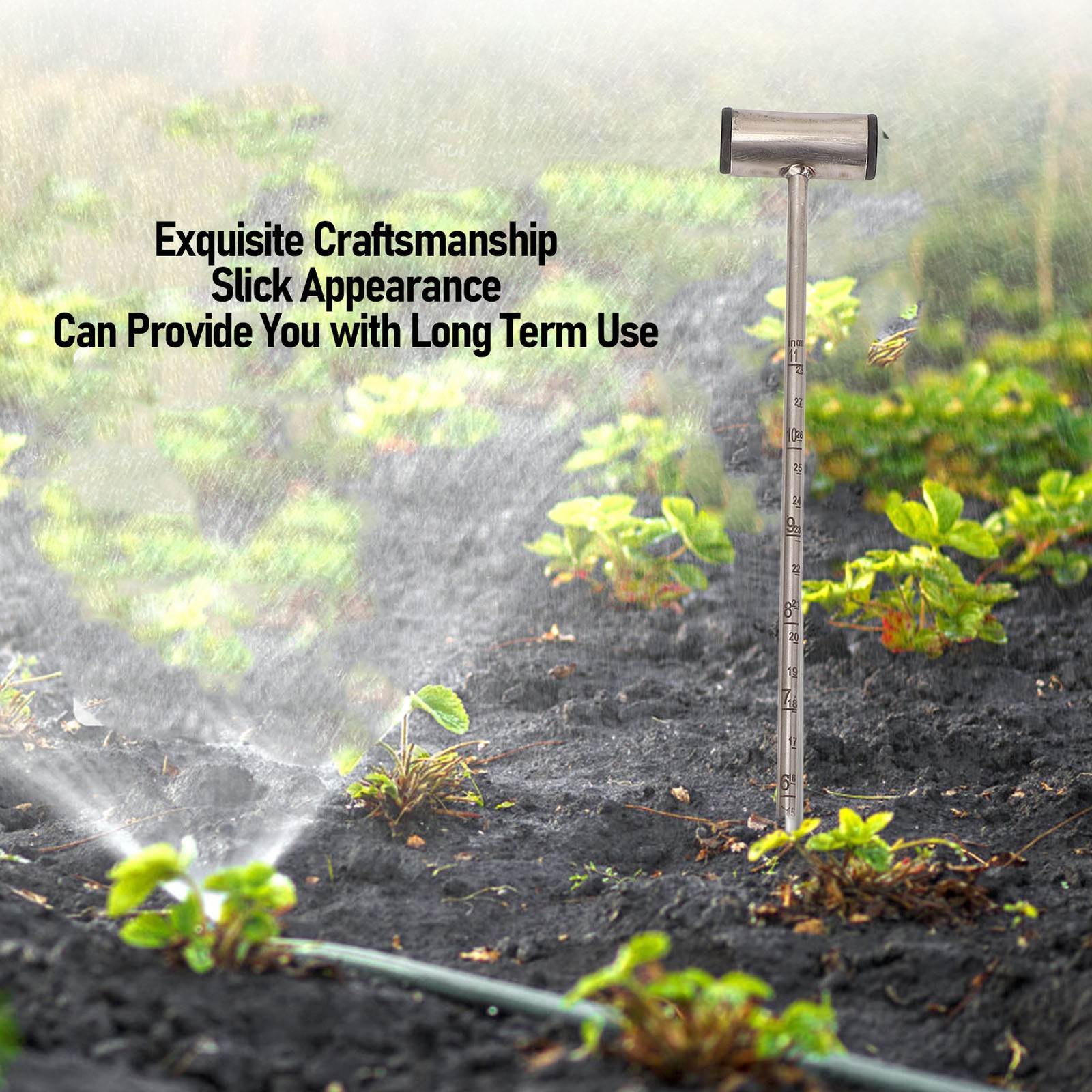 1-Premium Stainless Steel Soil Probe For Plant Cultivation QARU