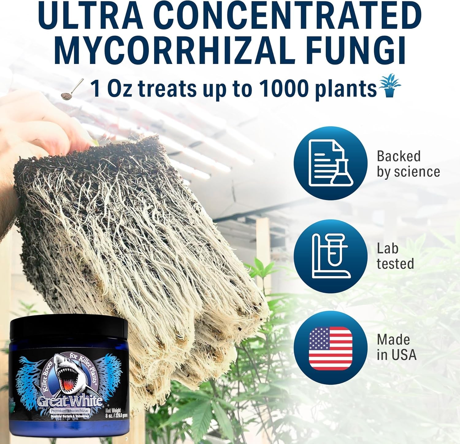 Mycorrhizal Fungi 4 oz – Plant Root Stimulator