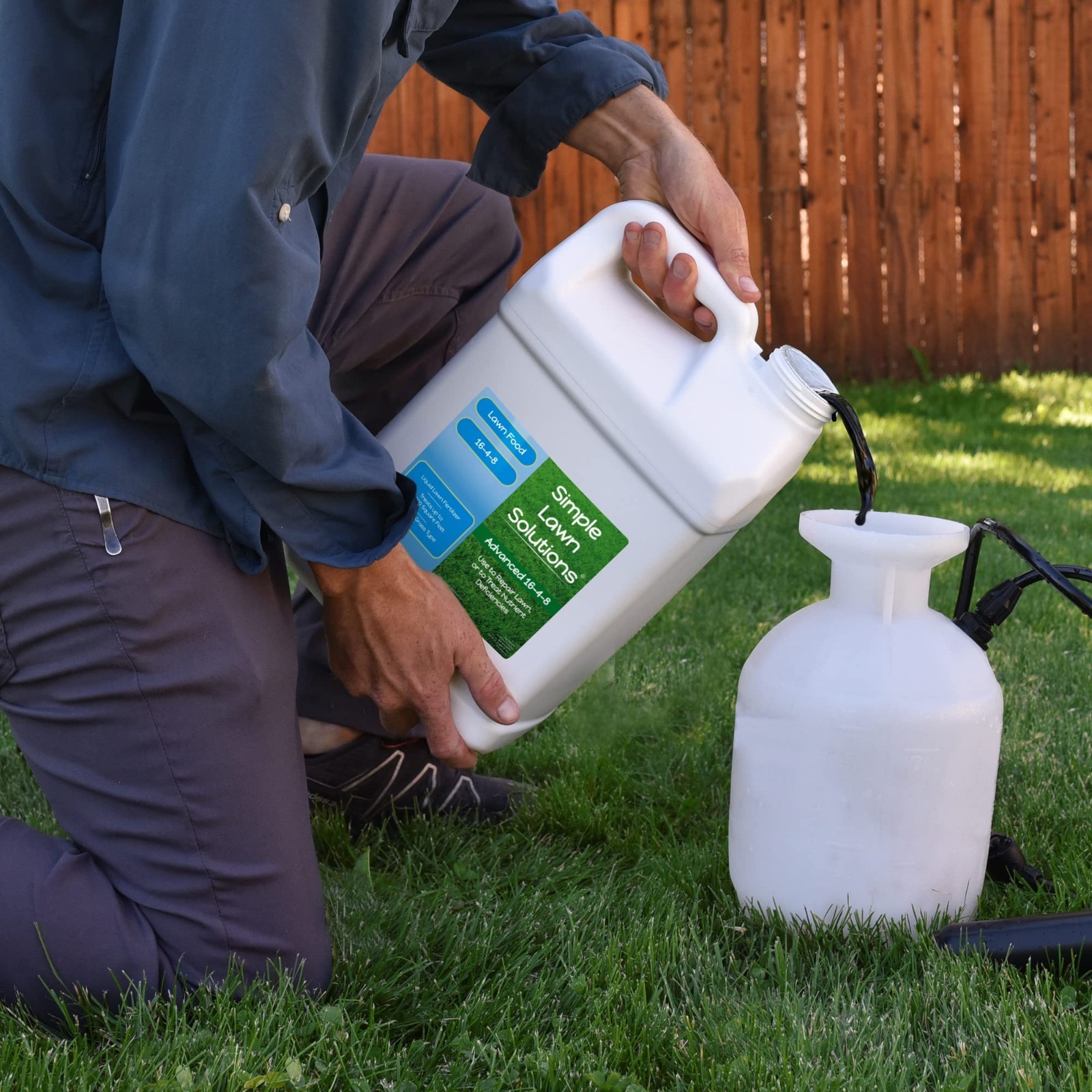 16-4-8 Liquid Lawn Fertilizer – Concentrated Spray for All Grass Types – Fish &
