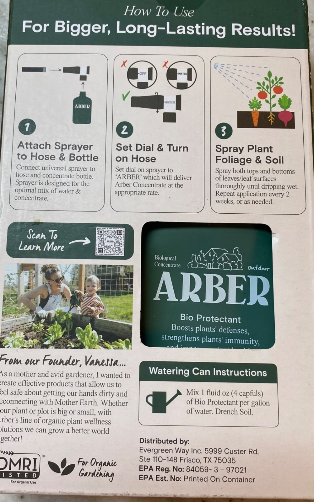 Lot of 2 ARBER Tomato Fruit Vegetables BOOST Spray Fertilizer