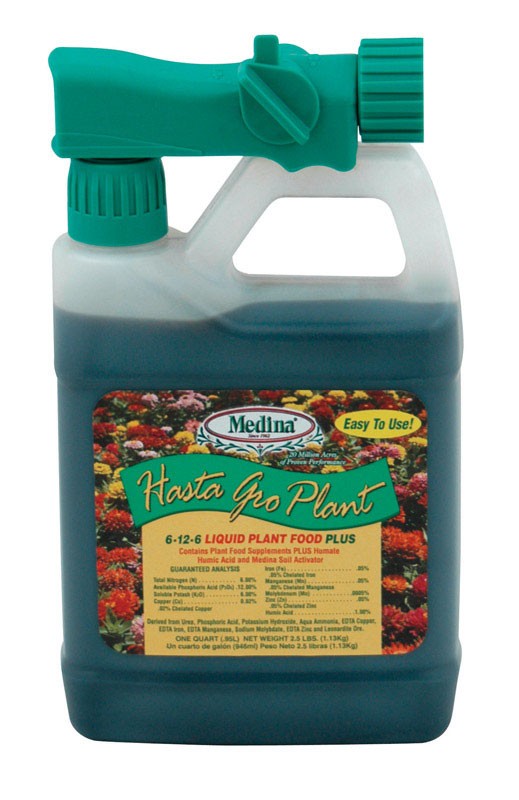 Medina Hasta Gro Plant Liquid All Purpose Plant Food 1 qt