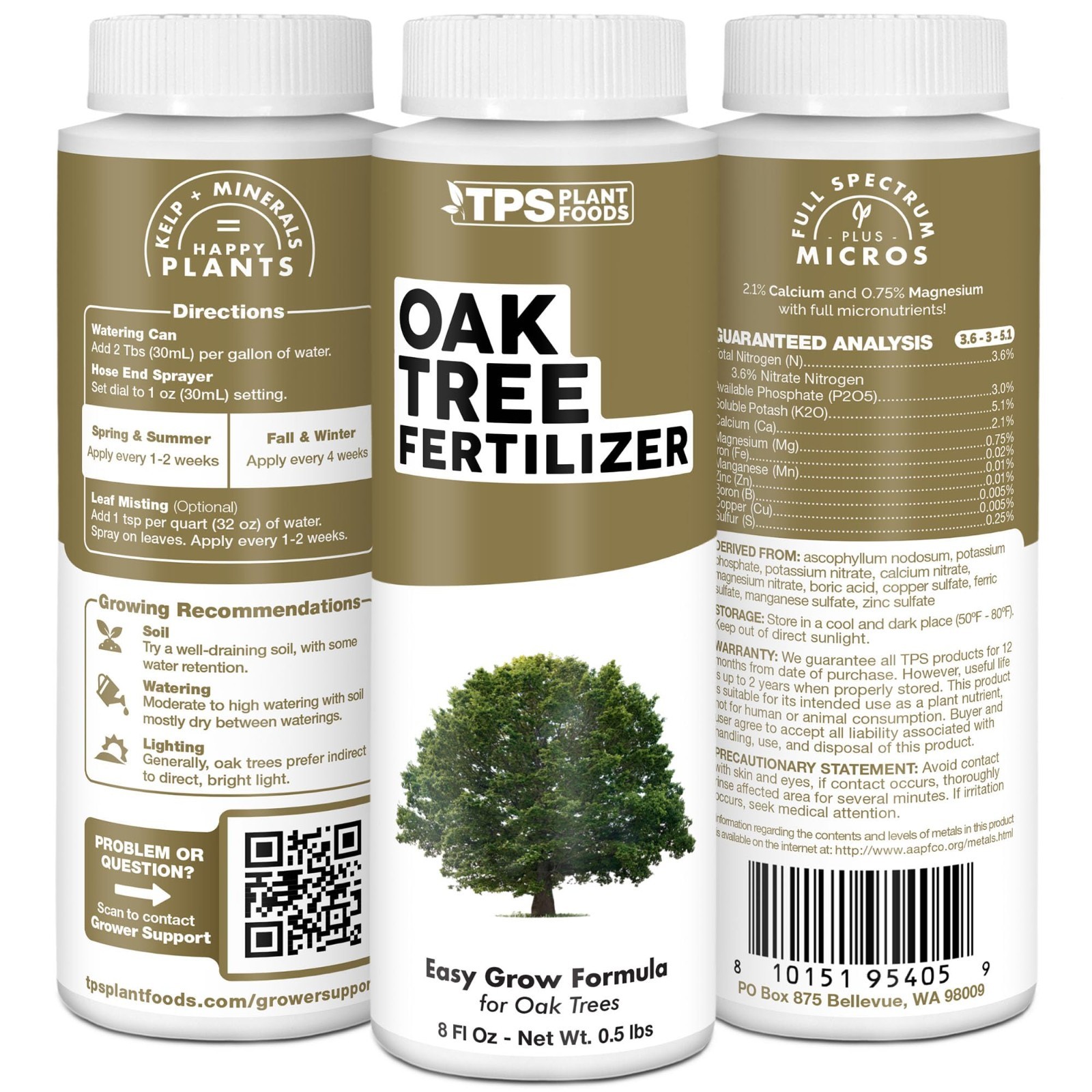 Liquid Fertilizer for Oak Trees – Plant Food for Healthy Growth & Strong Roots,