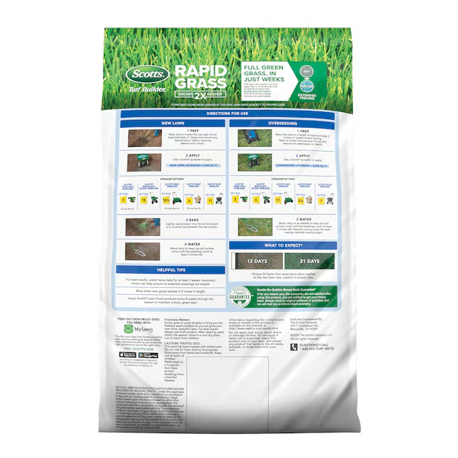 Scotts Turf Builder Sun and Shade Mix Grass Seed 3 lbs Bag | FREE SHIPPING