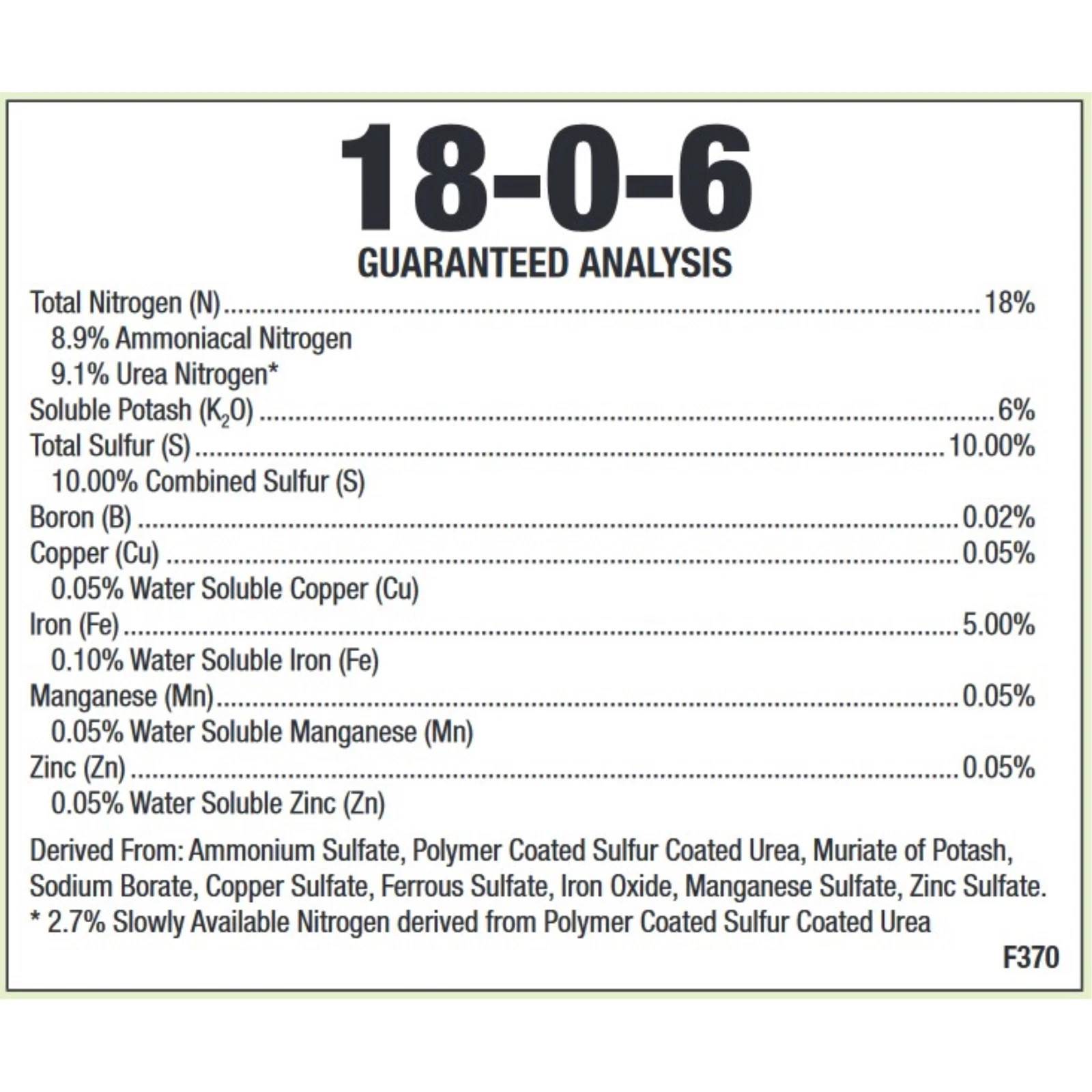 Fertilome Green Maker 18-0-6 Premium Lawn Food Fertilizer, 21 lbs