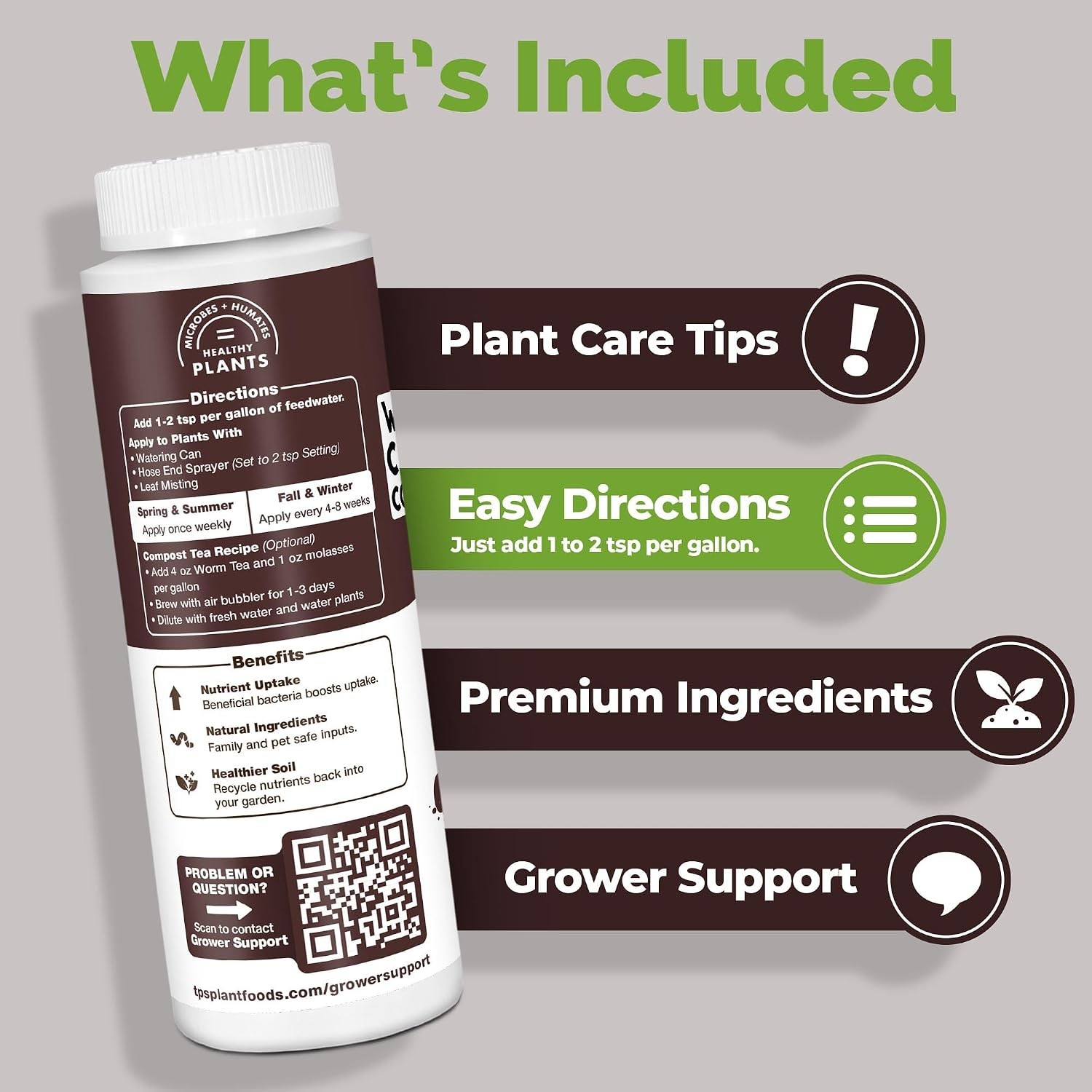 Worm Casting Tea Liquid Microbial Supplement 32oz Living Soil Amendments