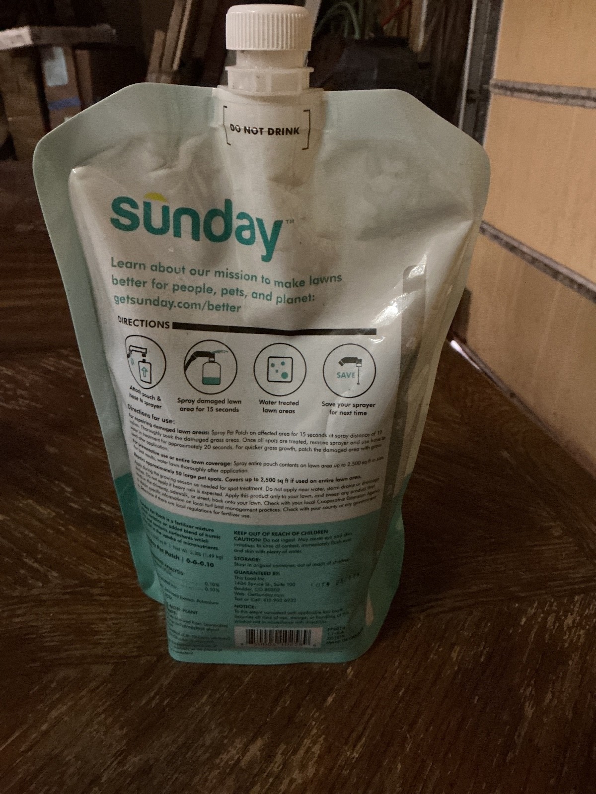Sunday Lawn & Garden Pet Patch – Lawn Repair for Pet Spots 42.3 fl oz