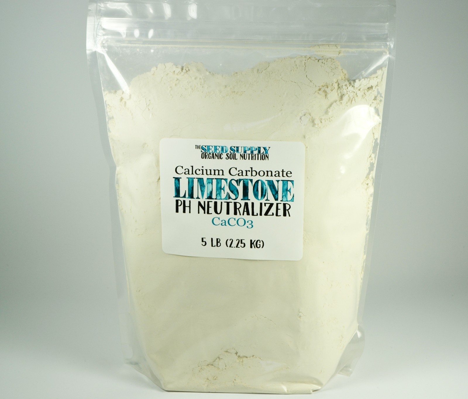 5 Pound Limestone Calcium Carbonate Powder |Organic Fertilizer | pH Neutralizer