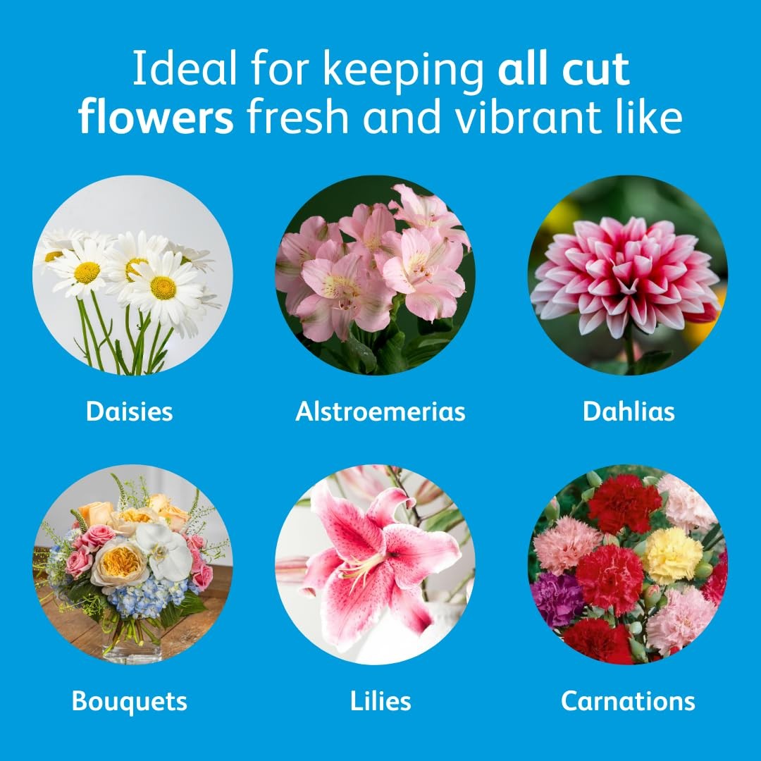 Flower Food Packets for Fresh Arrangements & Bouquets 100 Count 10g