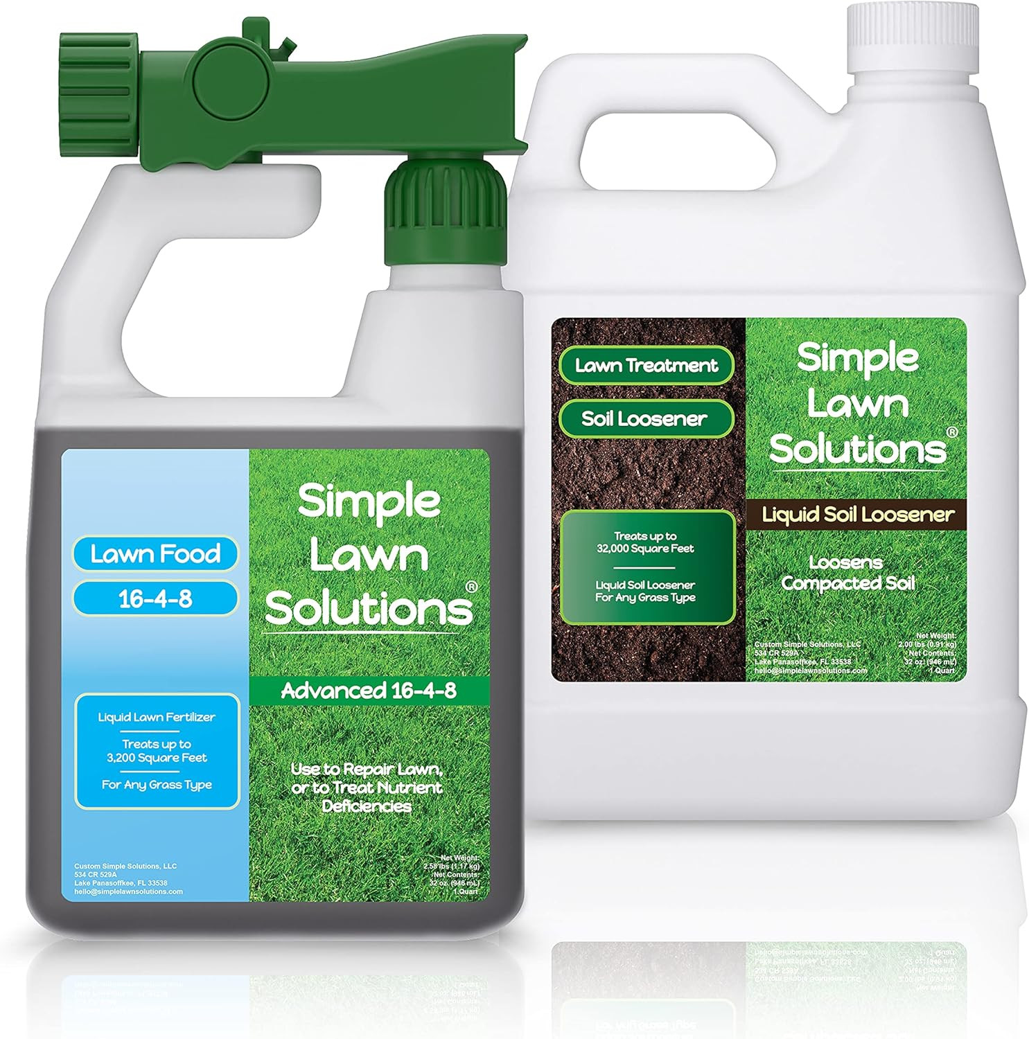 32oz Liquid Soil Loosener & Aerator Bundle – Lawn Fertilizer 16-4-8
