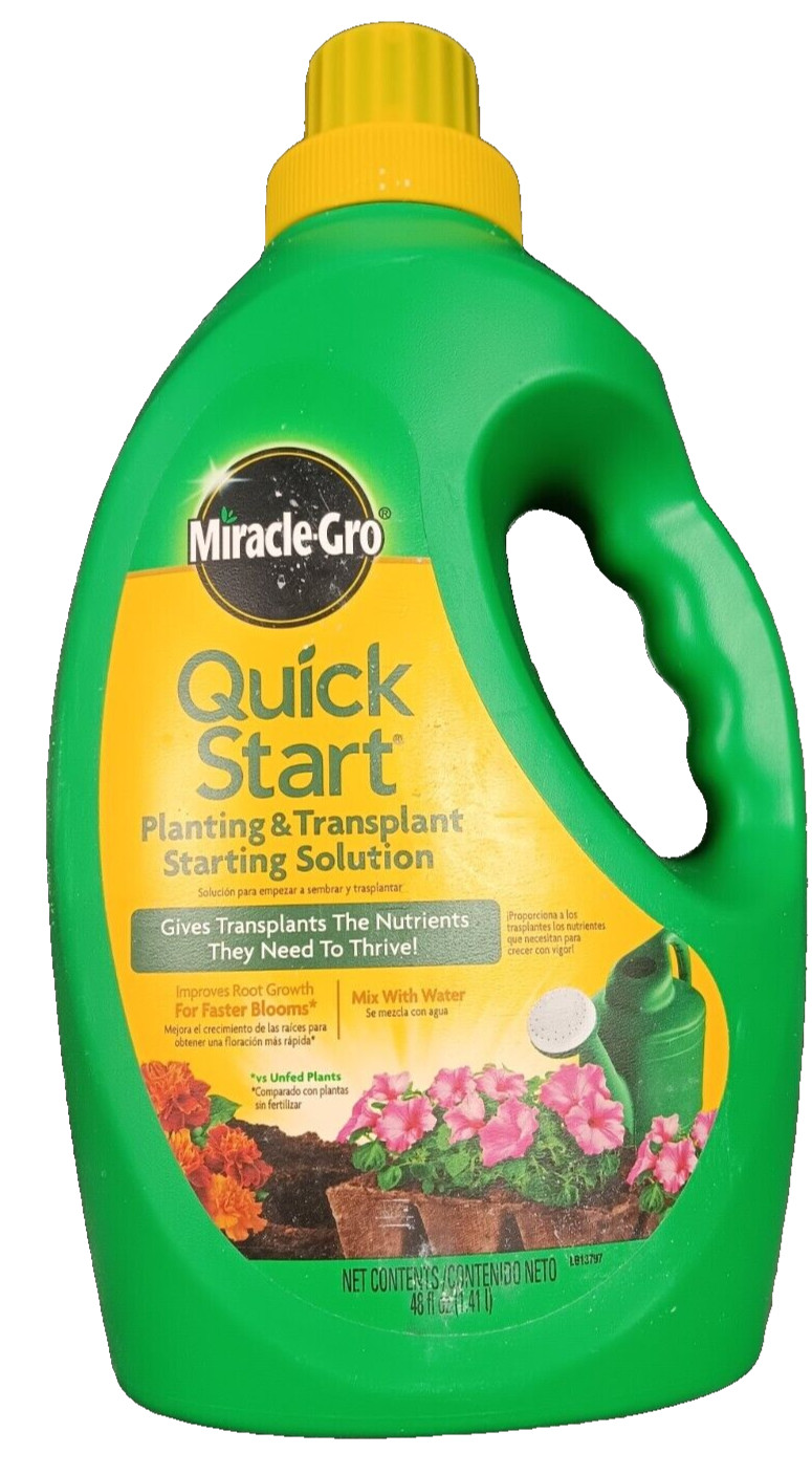 Miracle-Gro Flower/ Veggies Quick Start plant & Transplant Starting Sol 48 fl
