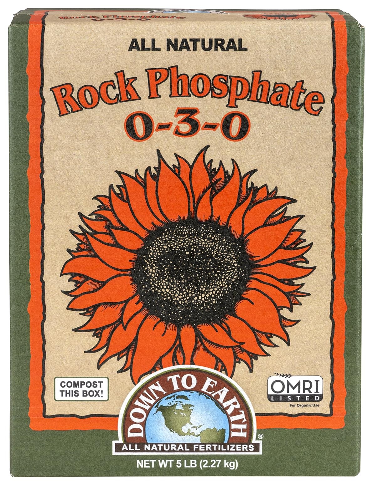 Organic Rock Phosphate – Calcium Phosphate Plant Food for Flower Beds and Veg…