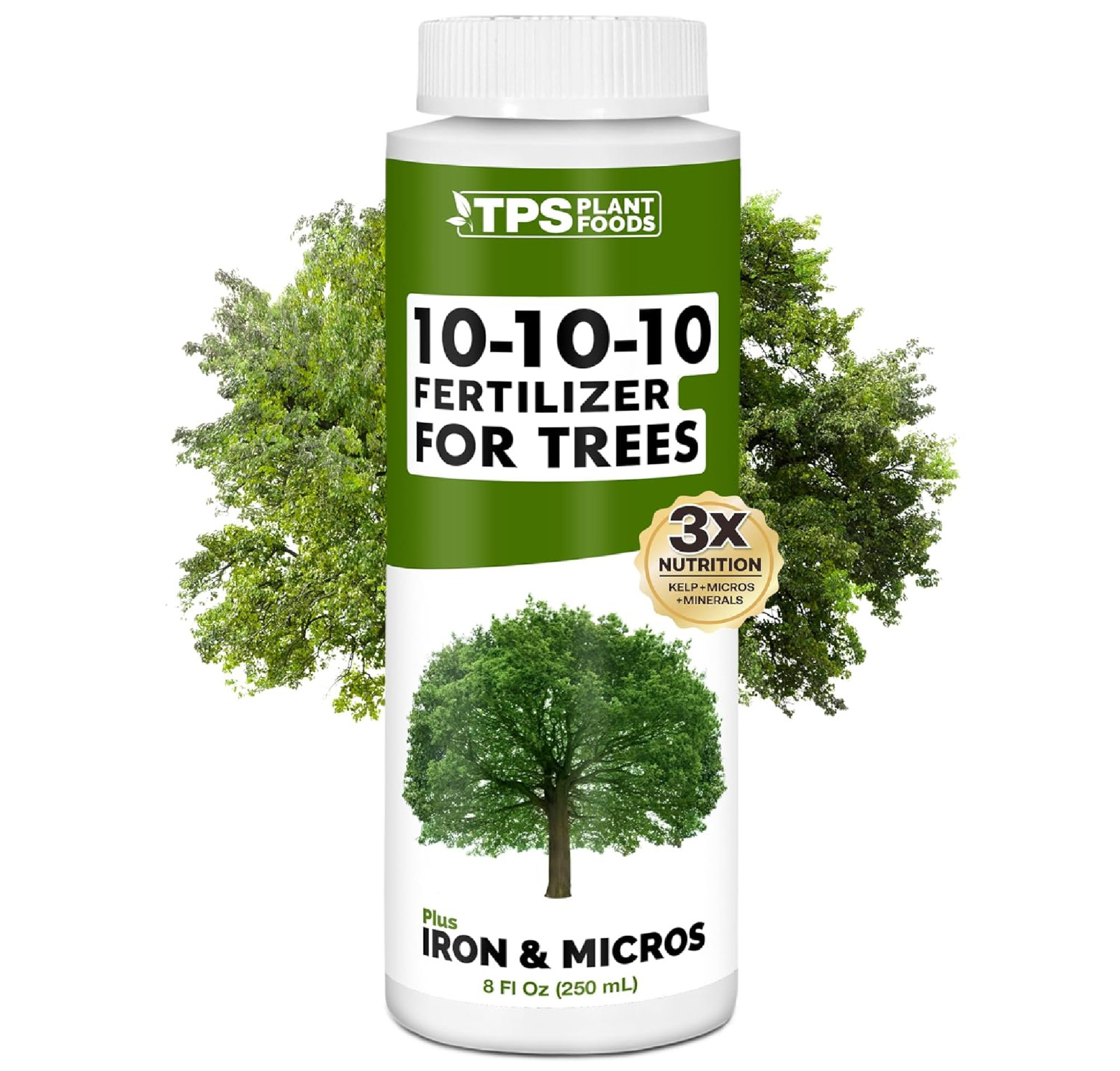 Liquid 10-10-10 Fertilizer for Trees and Shrubs – Balanced NPK Plus Iron and Mic