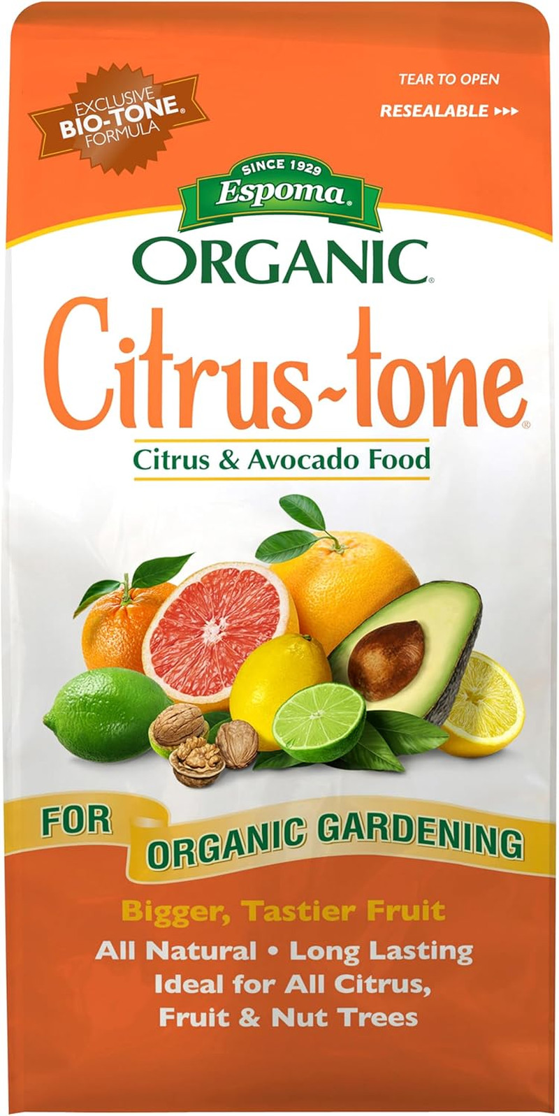 Organic Citrus-Tone 5-2-6 Natural & Organic Fertilizer and Plant Food for All Ci