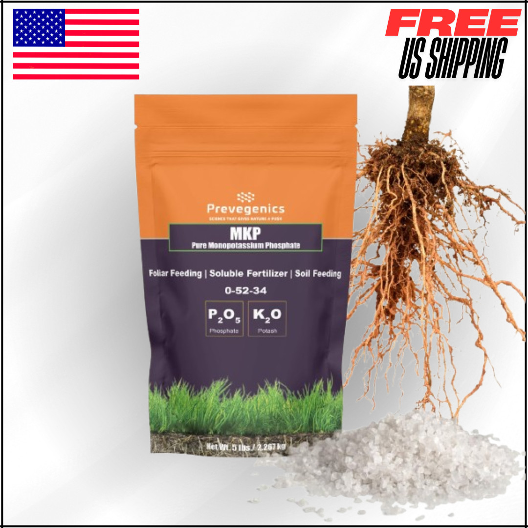 Monopotassium Phoshpate MKP Fertilizer, Highly Water Soluble, 0-52-34 (1 Pound)